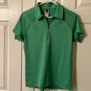 North Face green short sleeve top